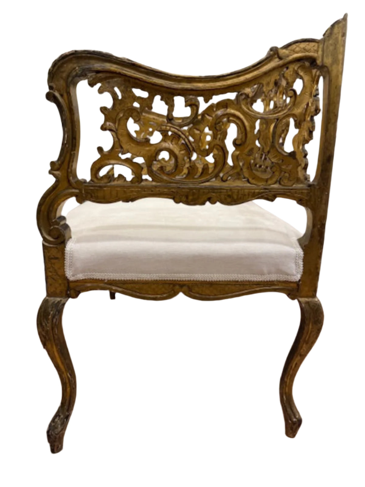 Gilded Carved Occasional Chair