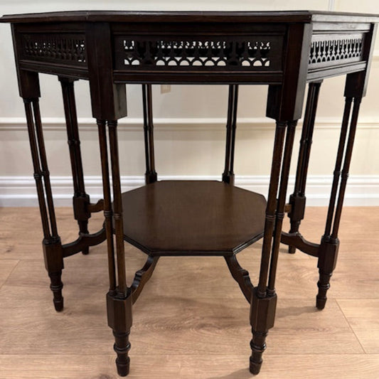 Mahogany Fretwork Occasional Table