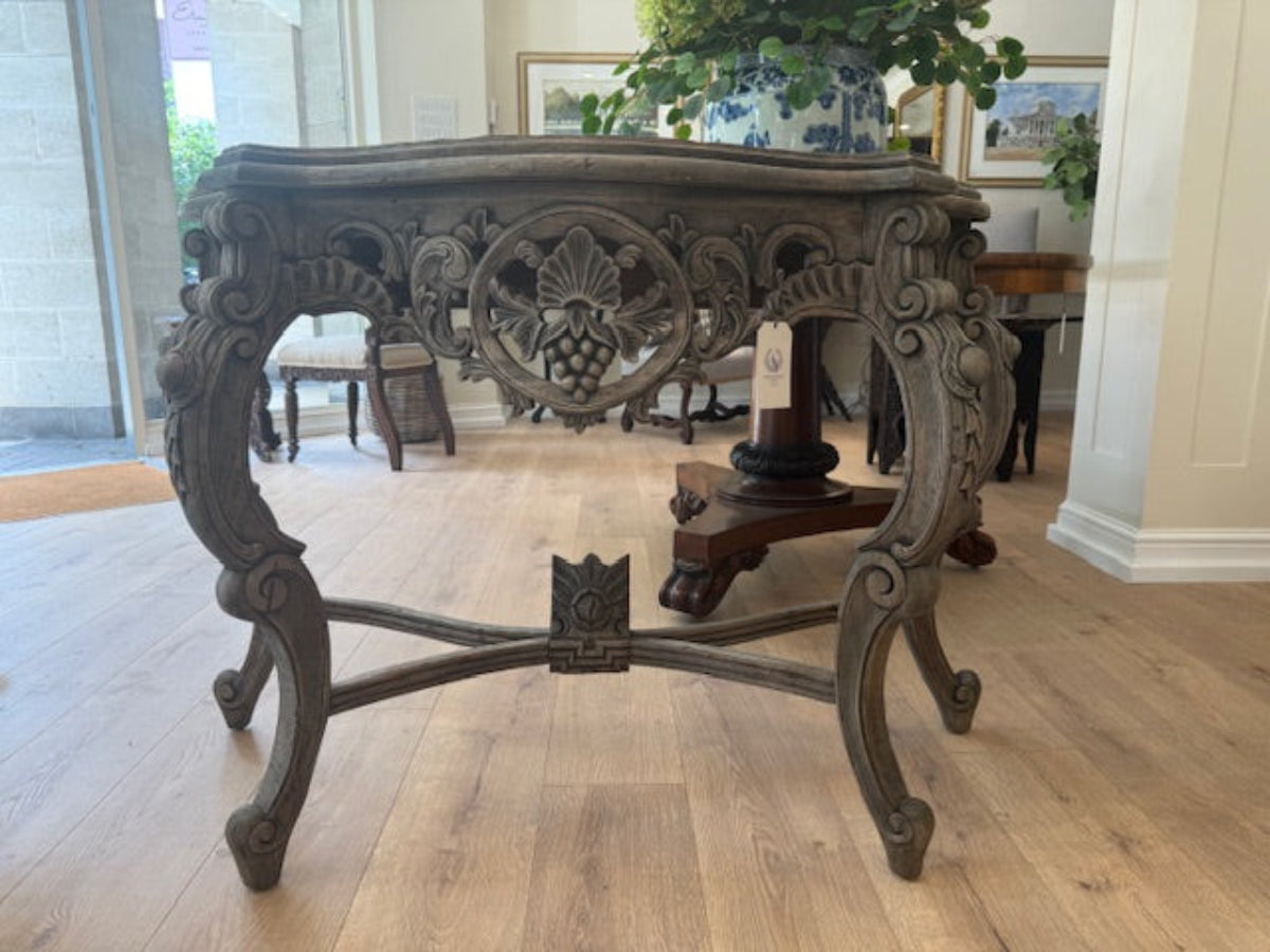 Hand Carved Console Table