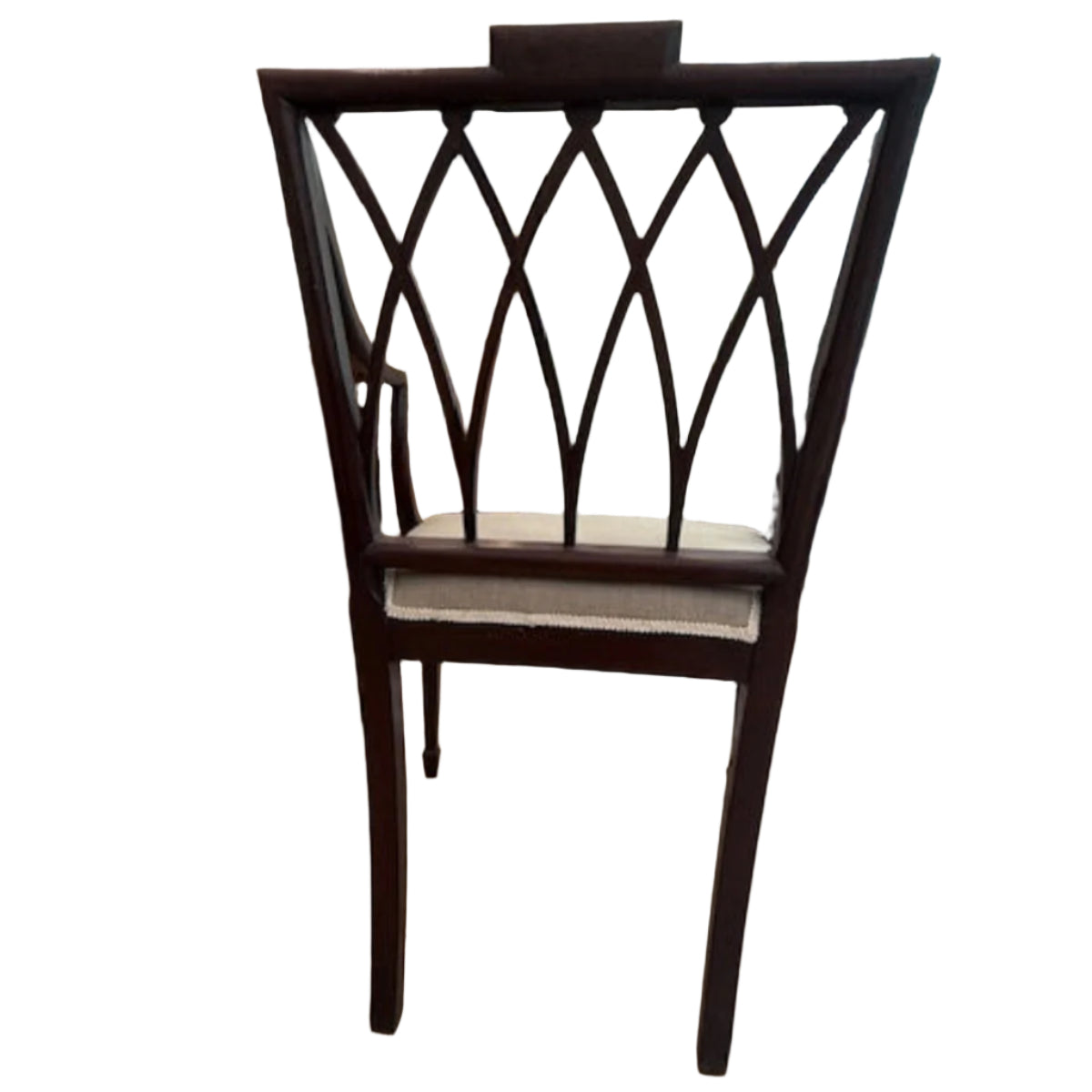 Edwardian Mahogany Lattice Back Chair