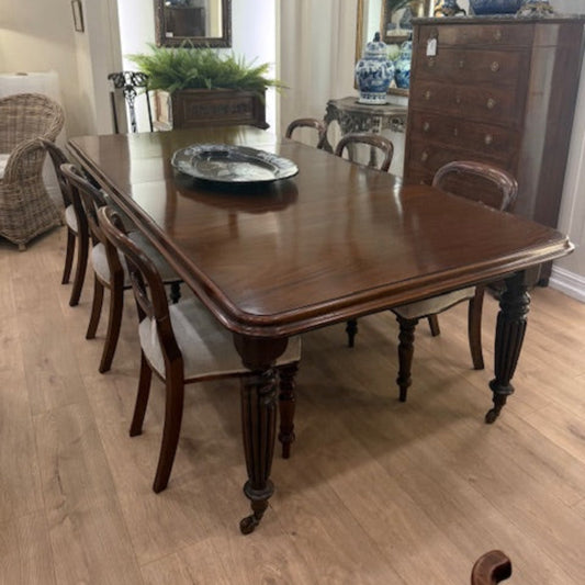 A Fine Mahogany Extendable Dining Table
