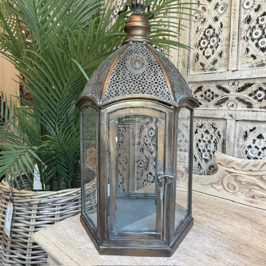 Filagree Metal Lantern