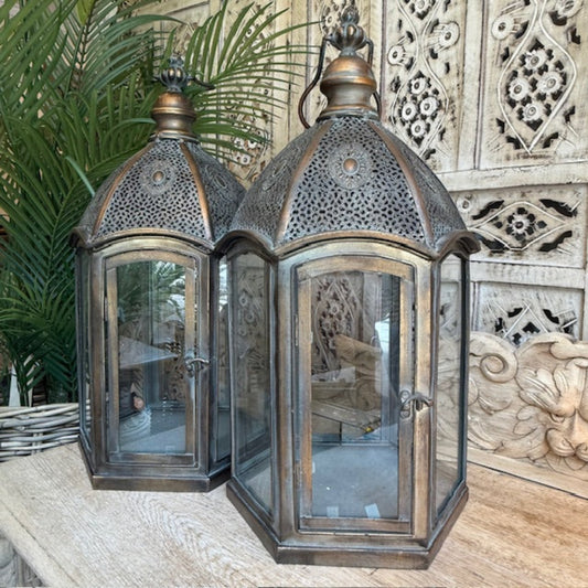 Filagree Metal Lantern