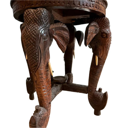 Antique Anglo Indian Elephant Stool