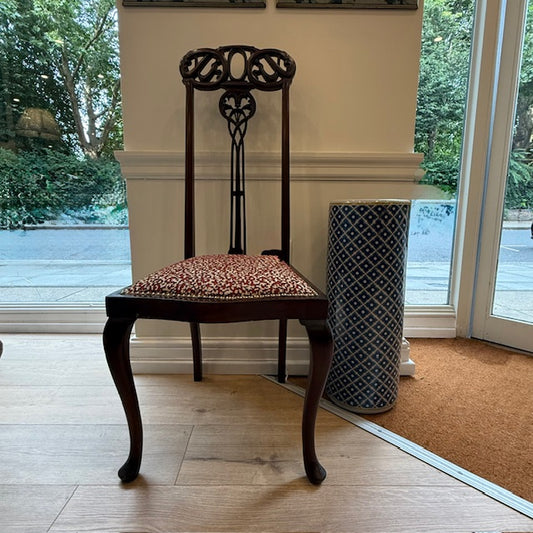 Art Nouveau Mahogany Occasional Chair