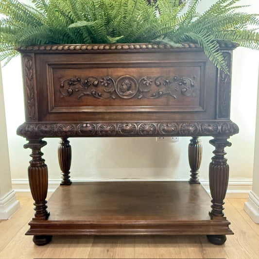 19th Century Italian Carved Jardinière Stand – Veneto, Circa 1880