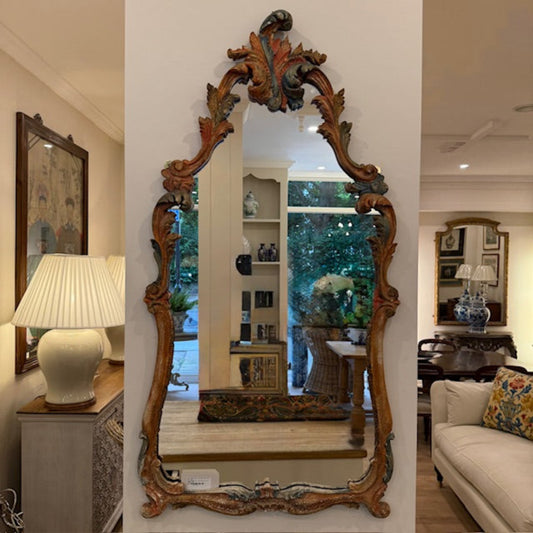 Vintage Spanish Hand Carved Mirror