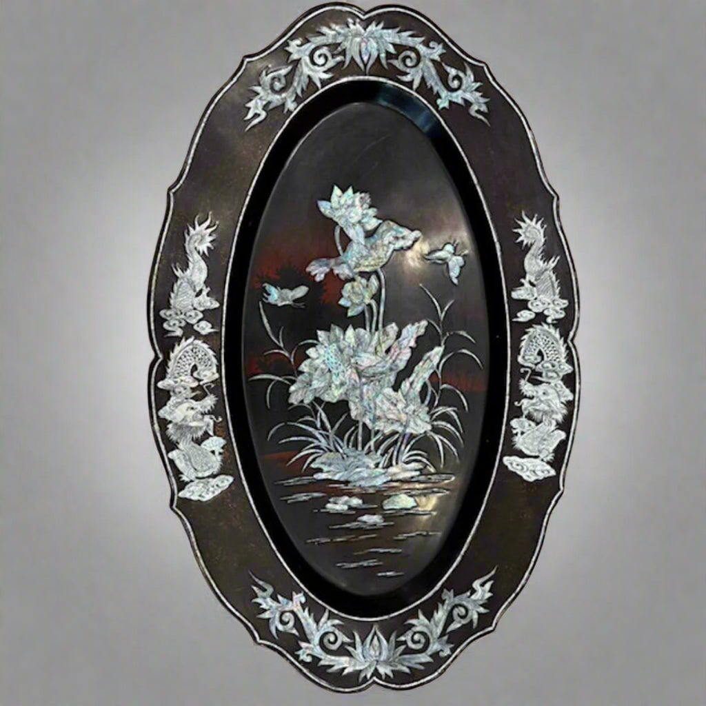 Vintage Mother-of-Pearl Inlay Tray