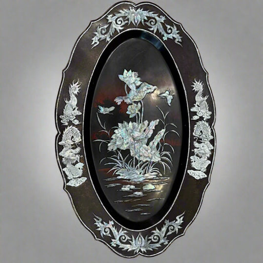 Vintage Mother-of-Pearl Inlay Tray
