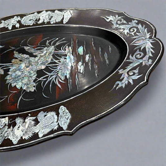 Vintage Mother-of-Pearl Inlay Tray