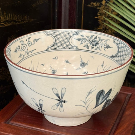 Deep Hand Painted Fish Bowl