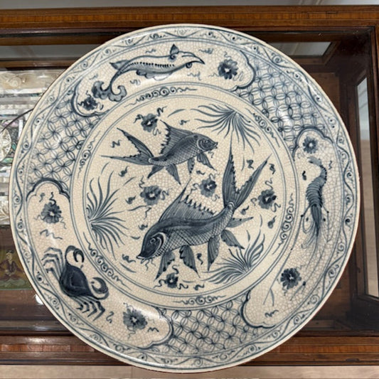 Hand Painted Fish Platter