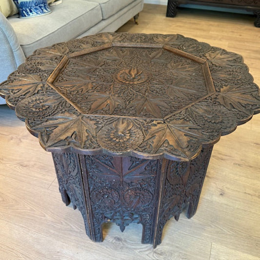 Indian Hand Carved Coffee Table