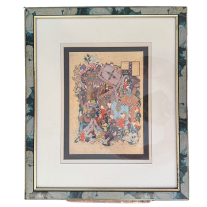 Set Of Five Mughal Miniature Prints