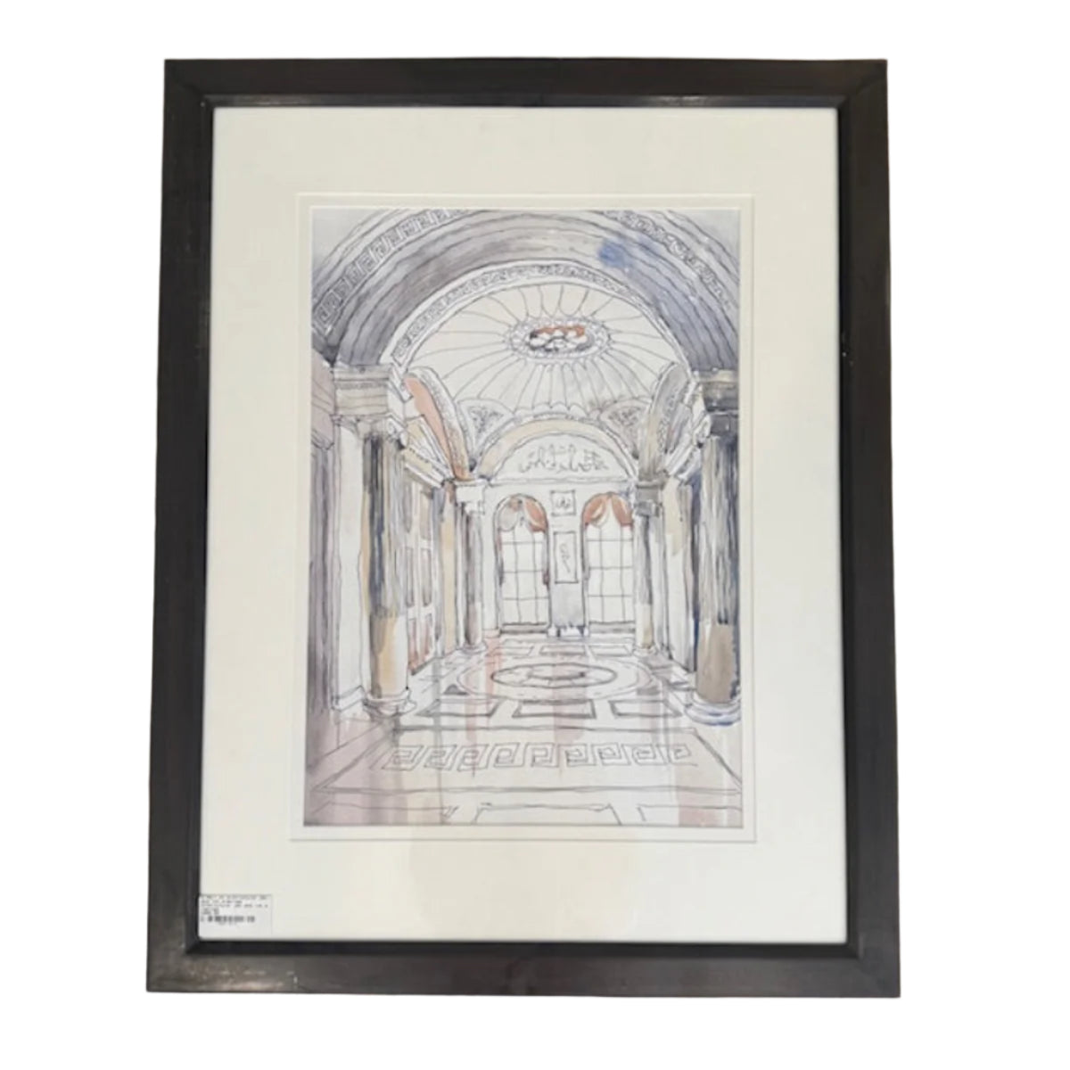 Pair Of Architectural Pen And Ink Drawings