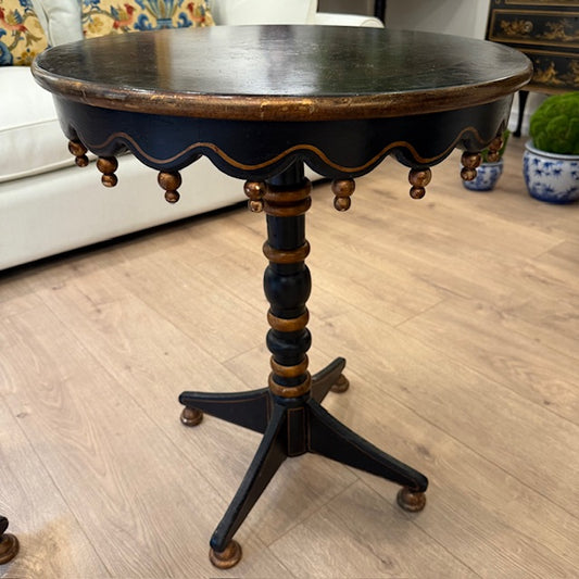 A Pair of Decorative Scalloped Side Tables