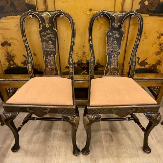 A Pair Of Chinoiserie Chairs