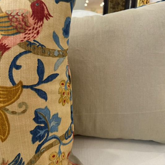 Zoffany Pompadour Cushion linen Back
