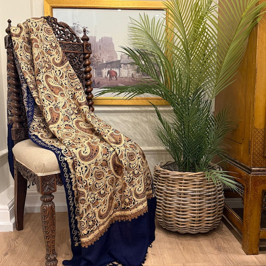 Shawl Lucknow - Indigo