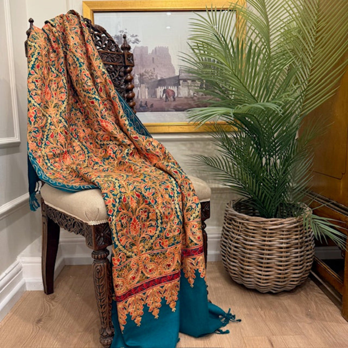 Shawl Mysore - Teal
