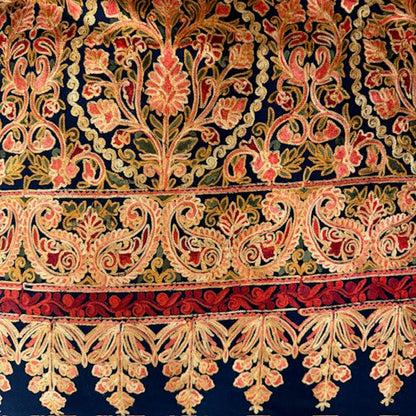 Shawl Mysore - Navy