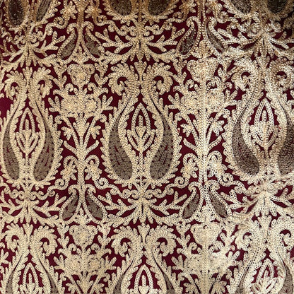 Shawl Indore - Claret