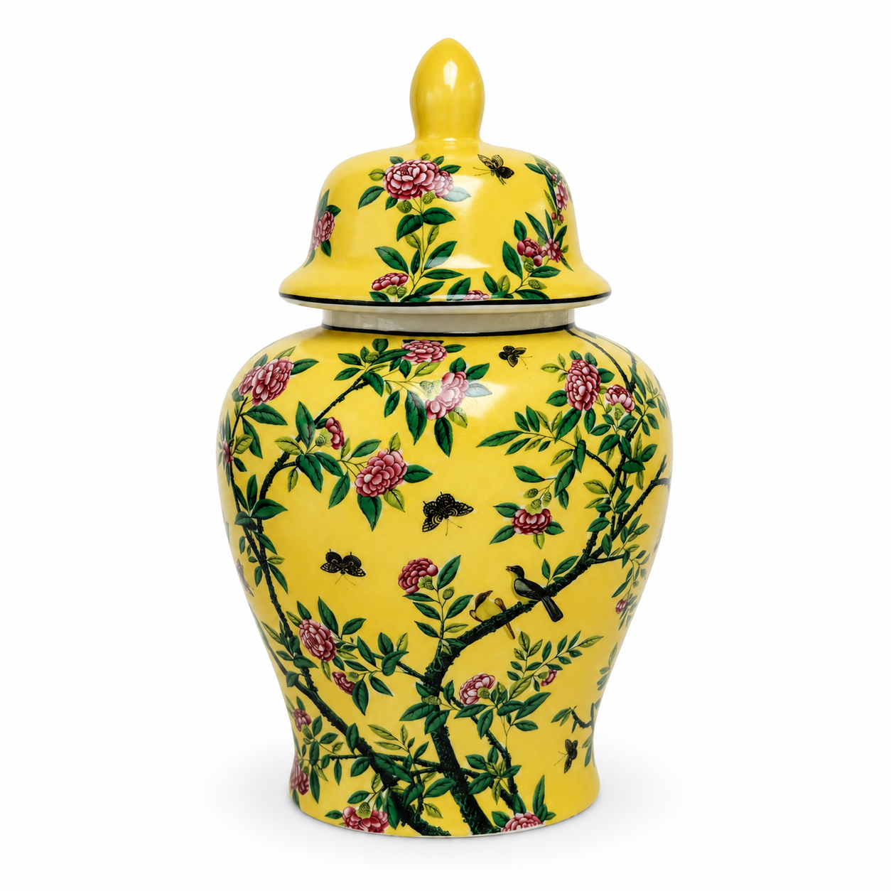 Imperial Garden Oval Temple Jar