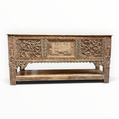 Hand Carved Indian Console Table