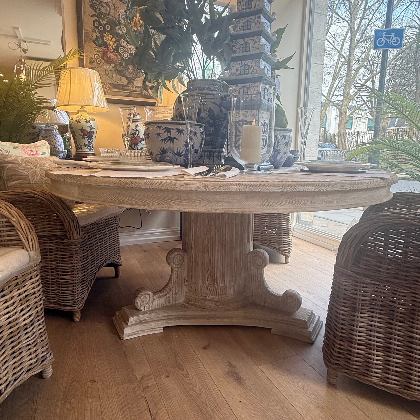 The Corinthian Pedestal Dining Table
