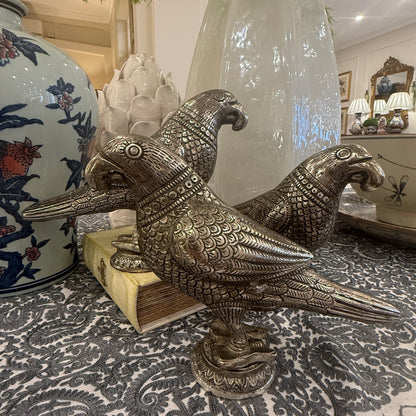 Handcrafted Metal Bird Sculptures