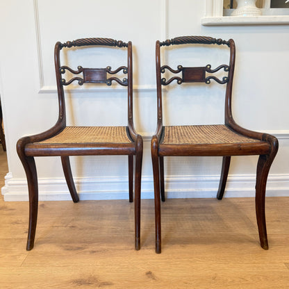 Pair of Mahogany Decorative Chairs