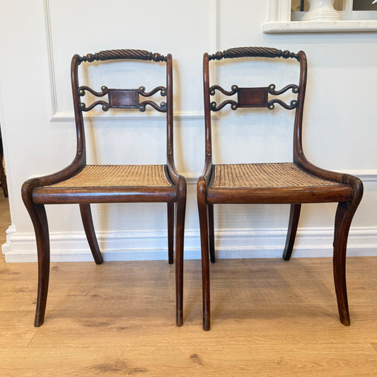 Pair of Mahogany Decorative Chairs