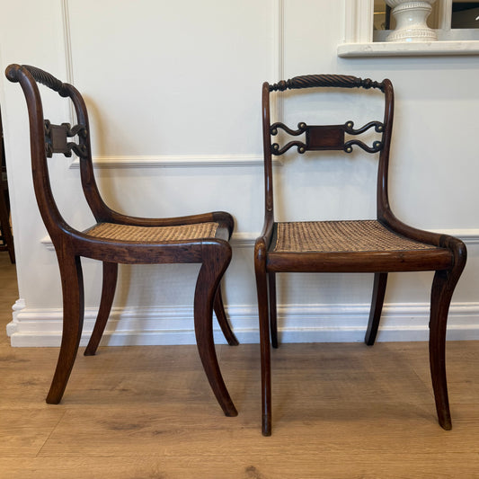Pair of Mahogany Decorative Chairs