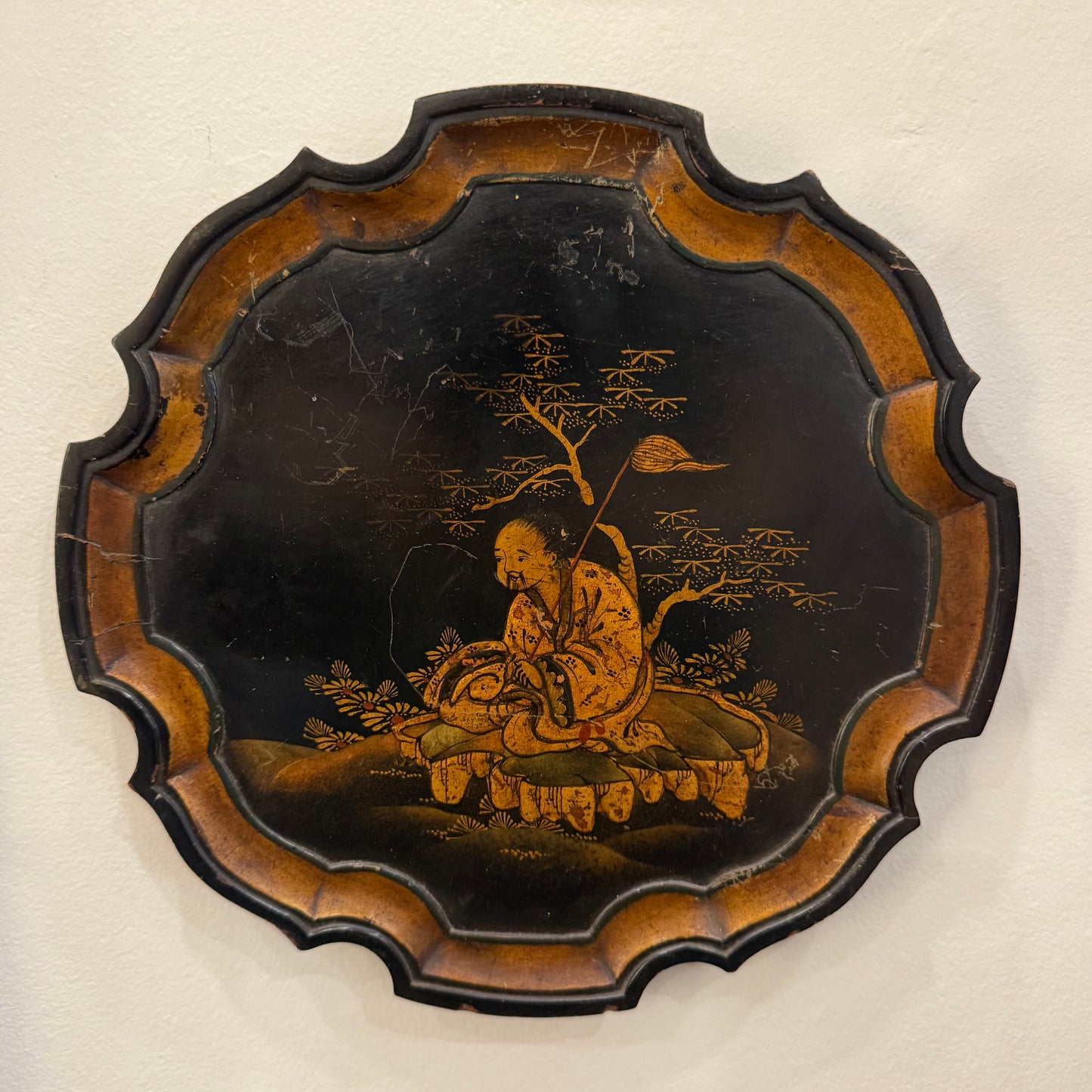 Set of Three Chinoiserie Wall Plaques