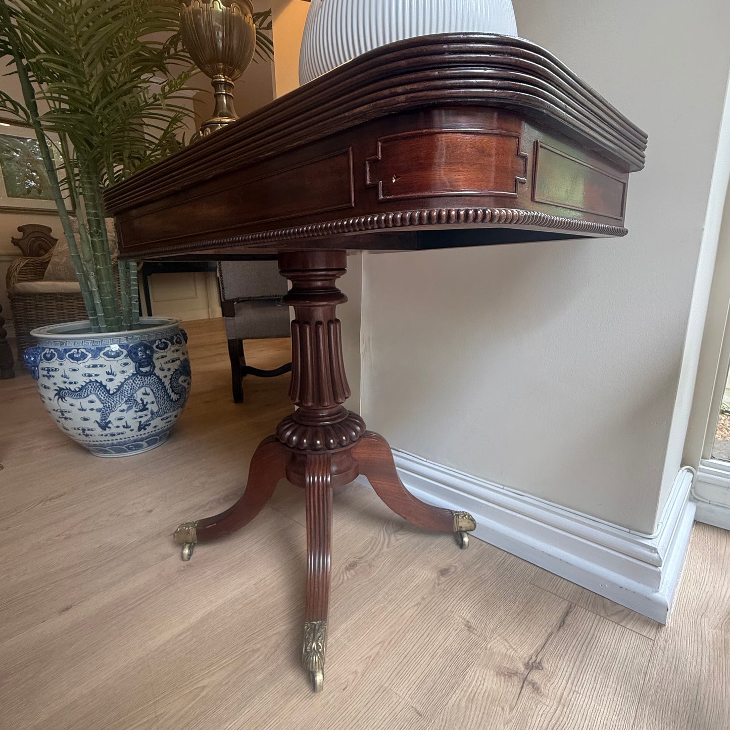 Antique Gillows Mahogany Card Table