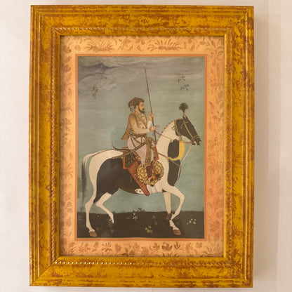 A Pair Of Miniature Mughal Prints