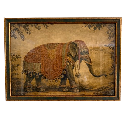 A Pair Of Processional Elephant Prints