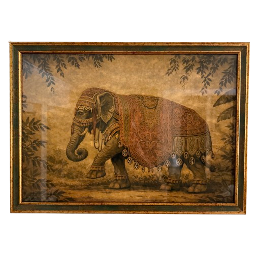 A Pair Of Processional Elephant Prints