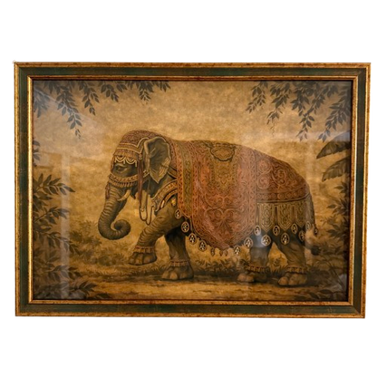A Pair Of Processional Elephant Prints