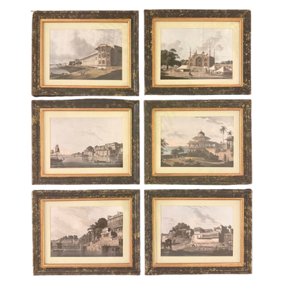 A Set Of Six Miniature Thomas Daniels Prints