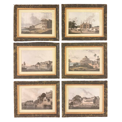 A Set Of Six Miniature Thomas Daniels Prints