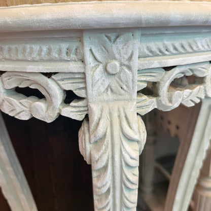 A Pair Of Ornate Jardinières with Marble Tops