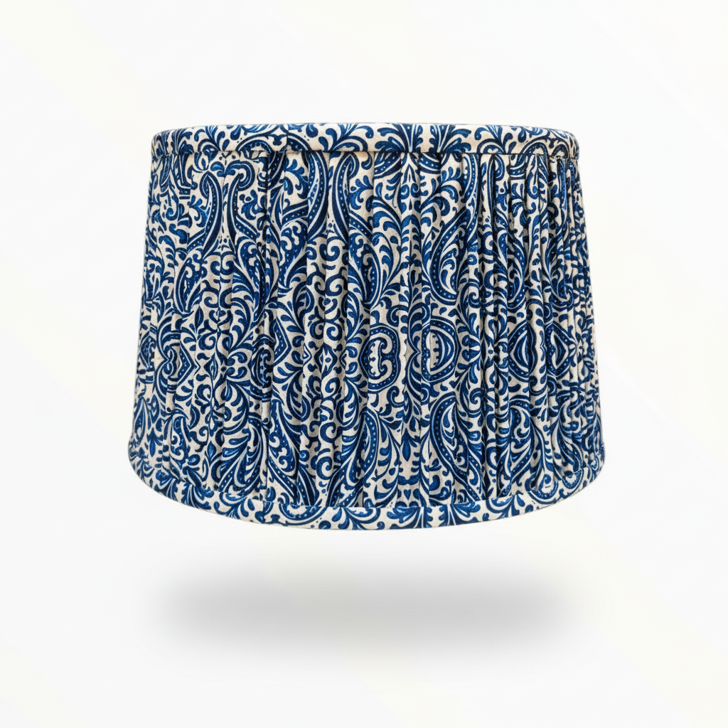 Indgio Paisly Pleat Drum Shade 30 cm