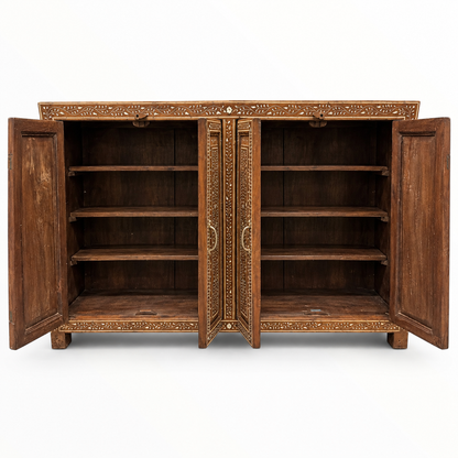 Indian Bone Inlay Sideboard