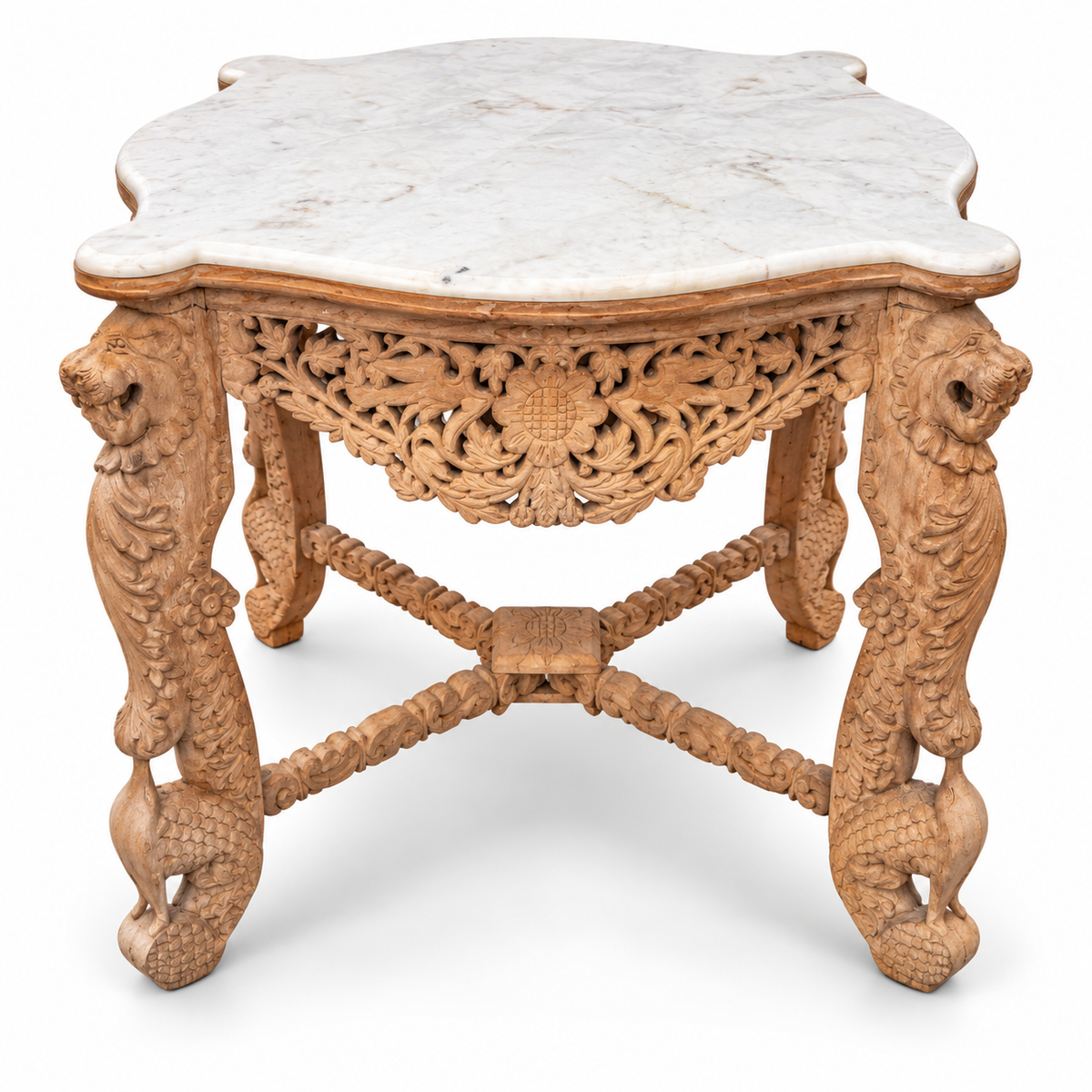 Carved Marble Top Table