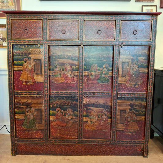 Indian Narrative Panel Cabinet