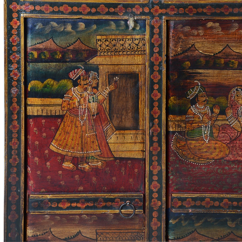 Indian Narrative Panel Cabinet