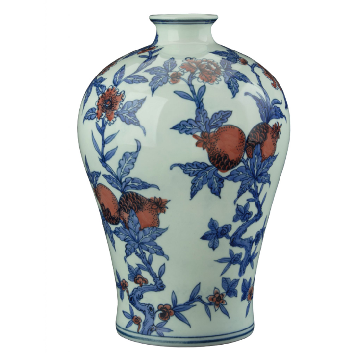 Pomegranate Tree Ceramic Vase