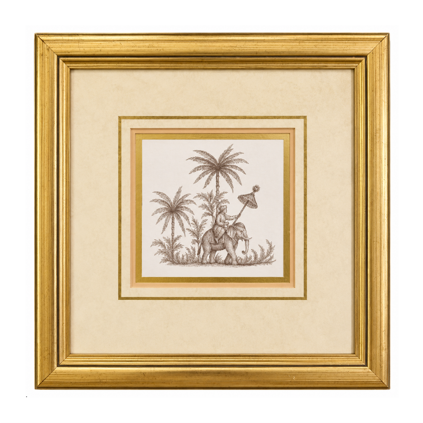 Elephant Procession under Palms