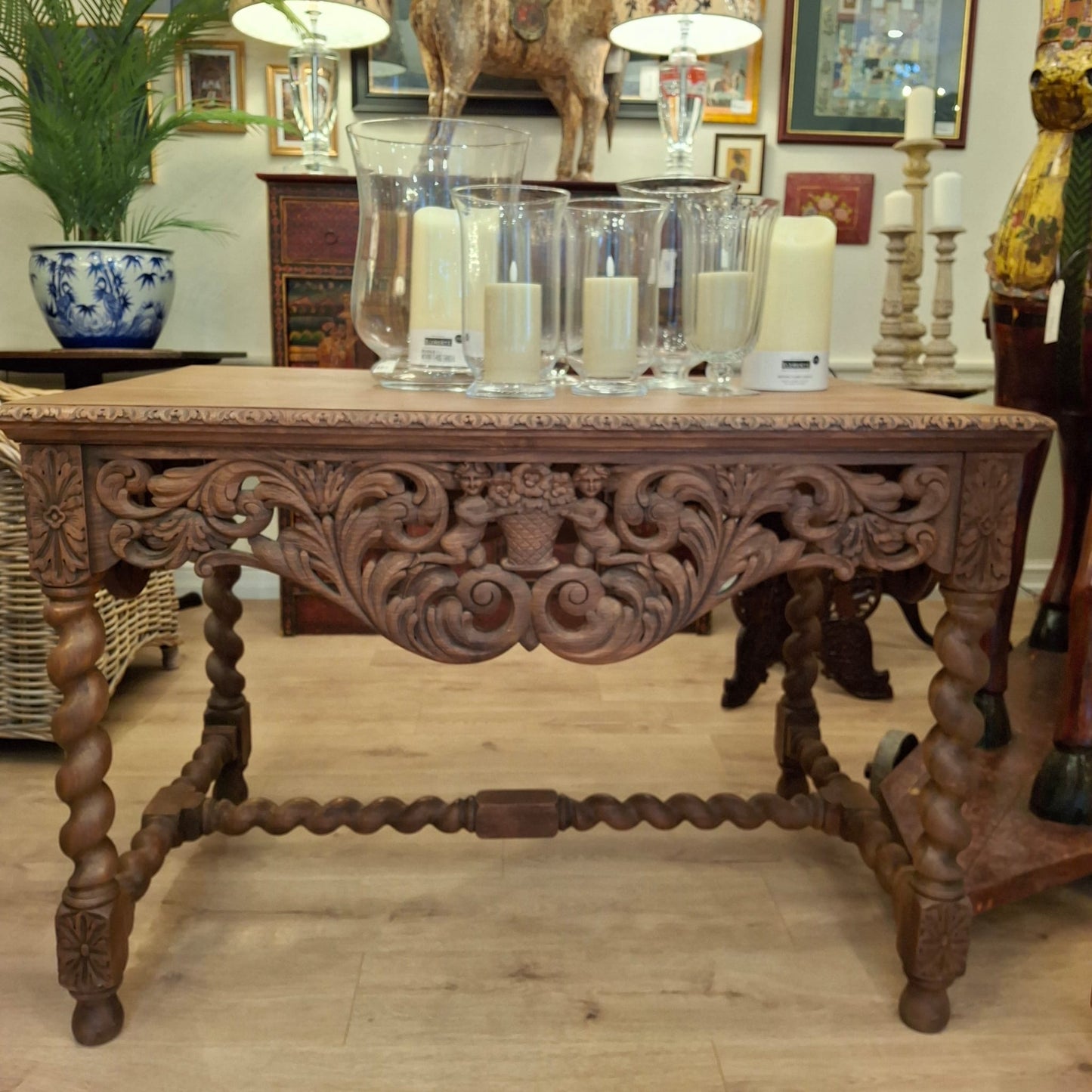 Carved Center Table